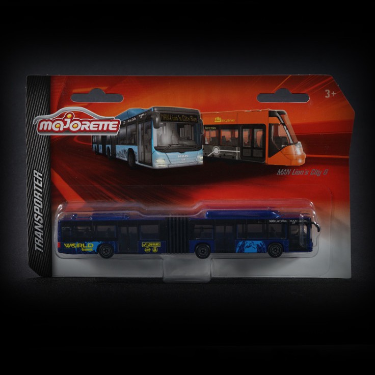 Majorette đồ chơi trẻ em hợp kim mô hình xe hơi buýt đường sắt nhẹ