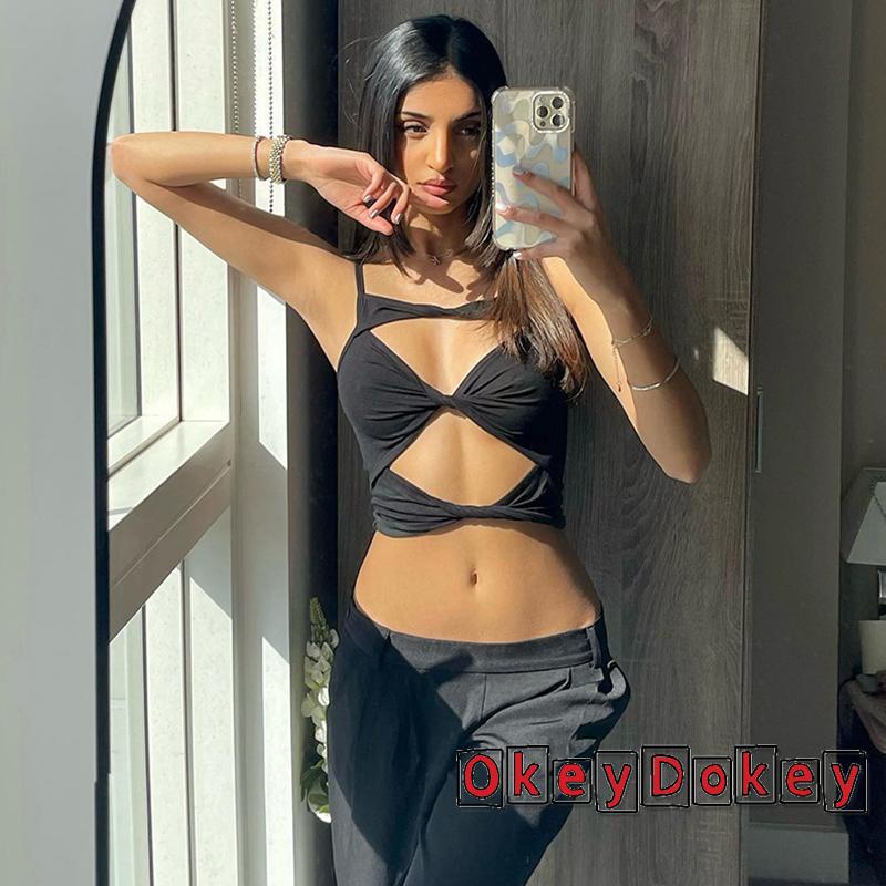 Áo Hai Dây Màu Trơn Dáng Ôm Thời Trang Mùa Hè Cho Nữ