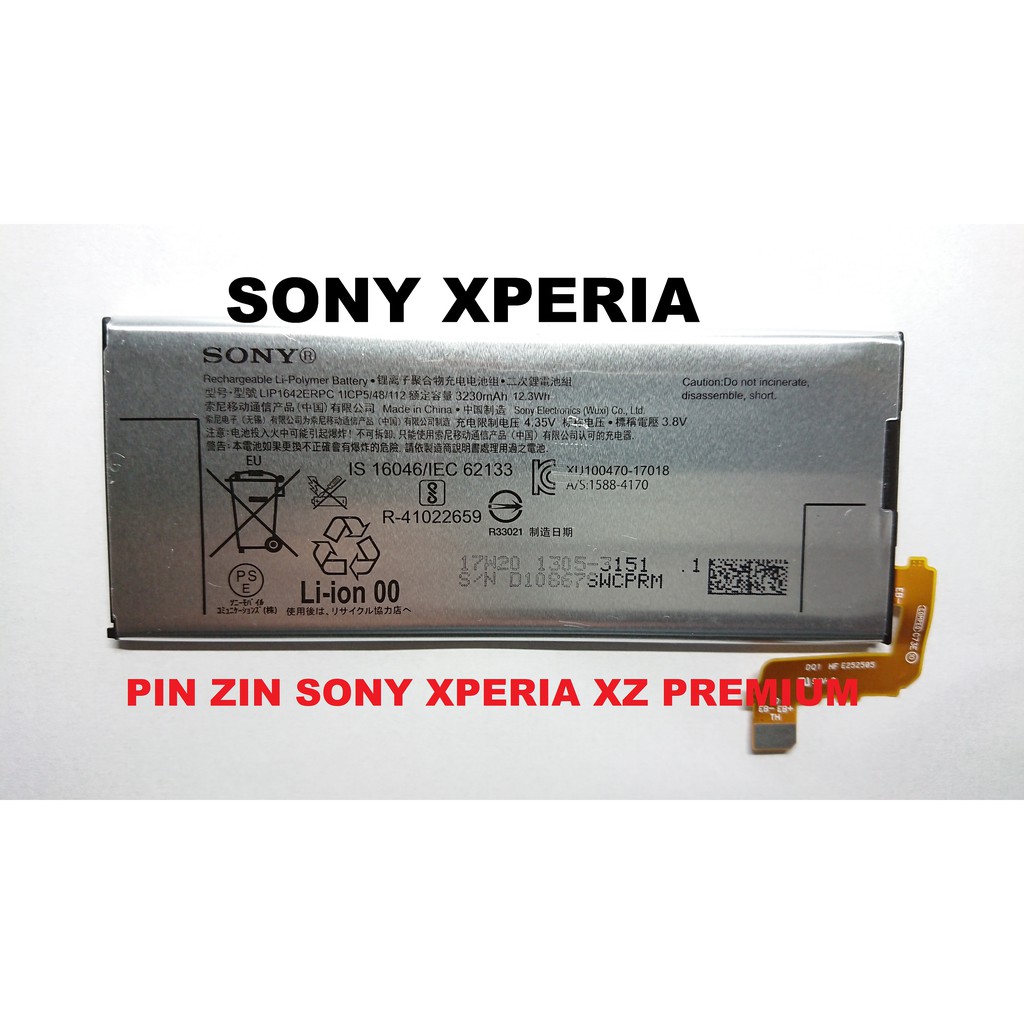 [PIN ZIN CHÍNH HÃNG SONY XPERIA XZ PREMIUM-G8142]