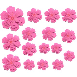 Combo 16 bông hoa Đào kép nhiều kích cỡ trang trí Tết