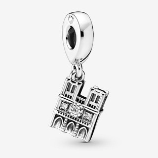 Paris Eiffel Tower Dangle Charm & Notre Dame Hanging Charm