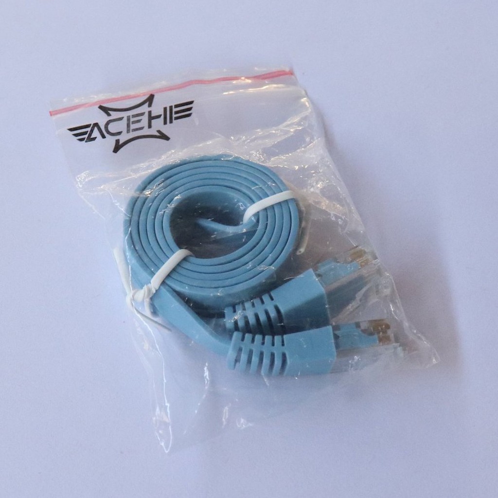 Dây Cáp Kết Nối Mạng Lan Rj45 Cat6 8P8C Đầu Dẹt Dài 1M