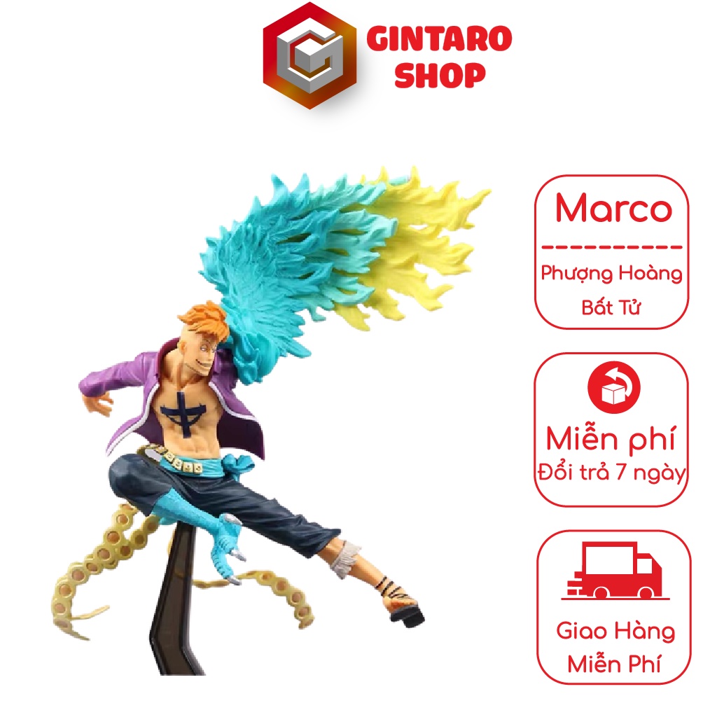 Mô hình One Piece Marco phượng hoàng lửa cực ngầu, Mô hình nhân vật Marco đội trưởng đội số 1 băng hải tặc râu trắng