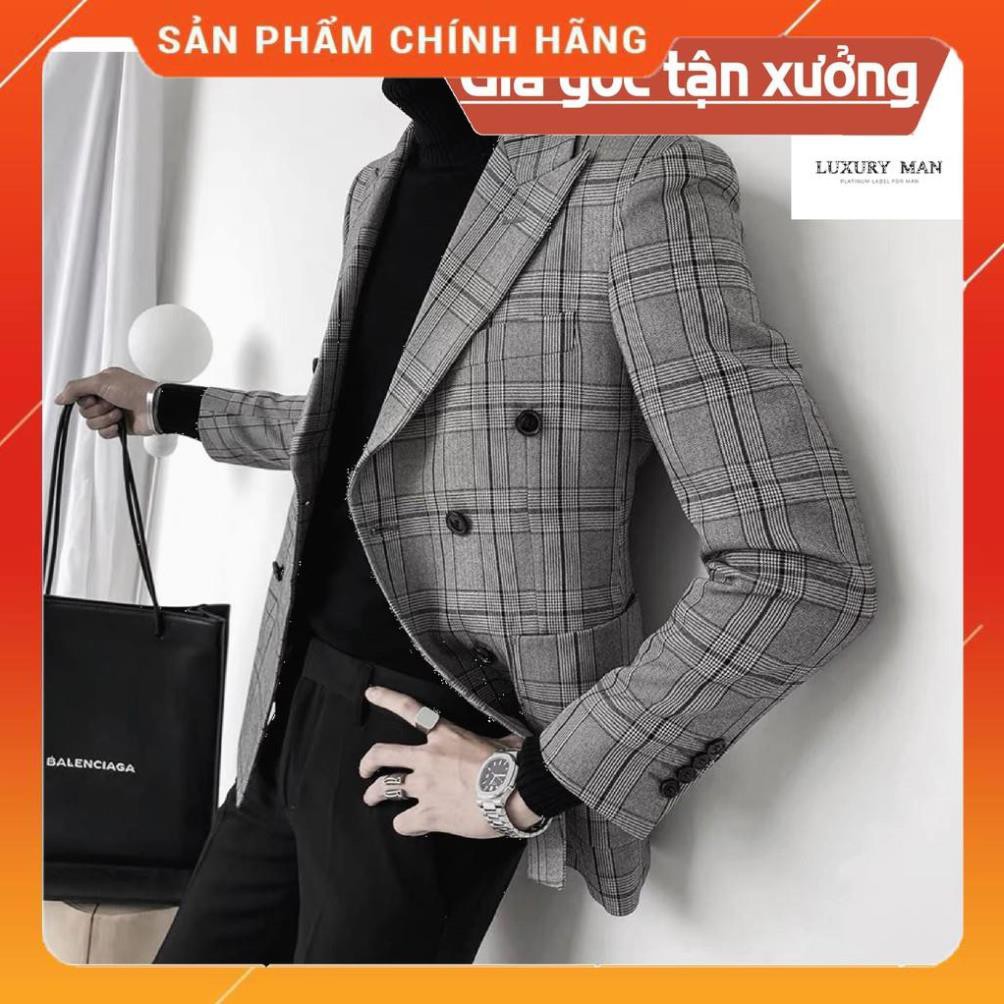 Hàng Cao Cấp] Áo Vest Nam Đẹp - Áo Vest Nam Kẻ Caro Xám Phong Cách Hàn Quốc  Giá Rẻ 450.000₫ | Ví So Sánh