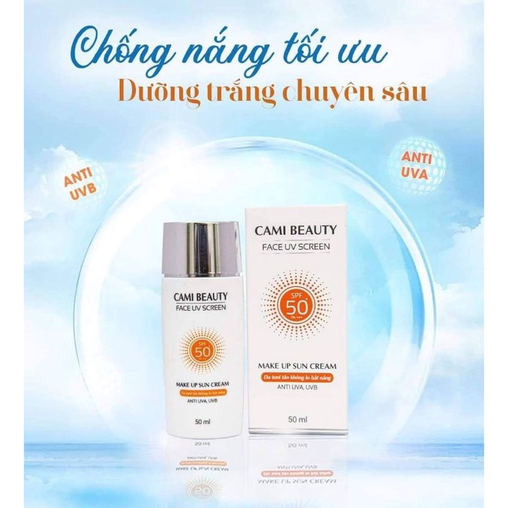 Kem chống nắng nâng tone che khuyết điểm Cami Beauty 50ml– sản phẩm kem chống nắng yêu thích tại Việt Nam