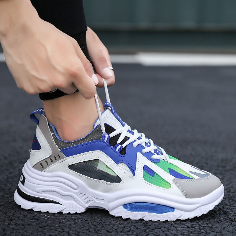 Giày Thể Thao Tăng Chiều Cao 5cm Thoáng Khí Thời Trang Cho Nam