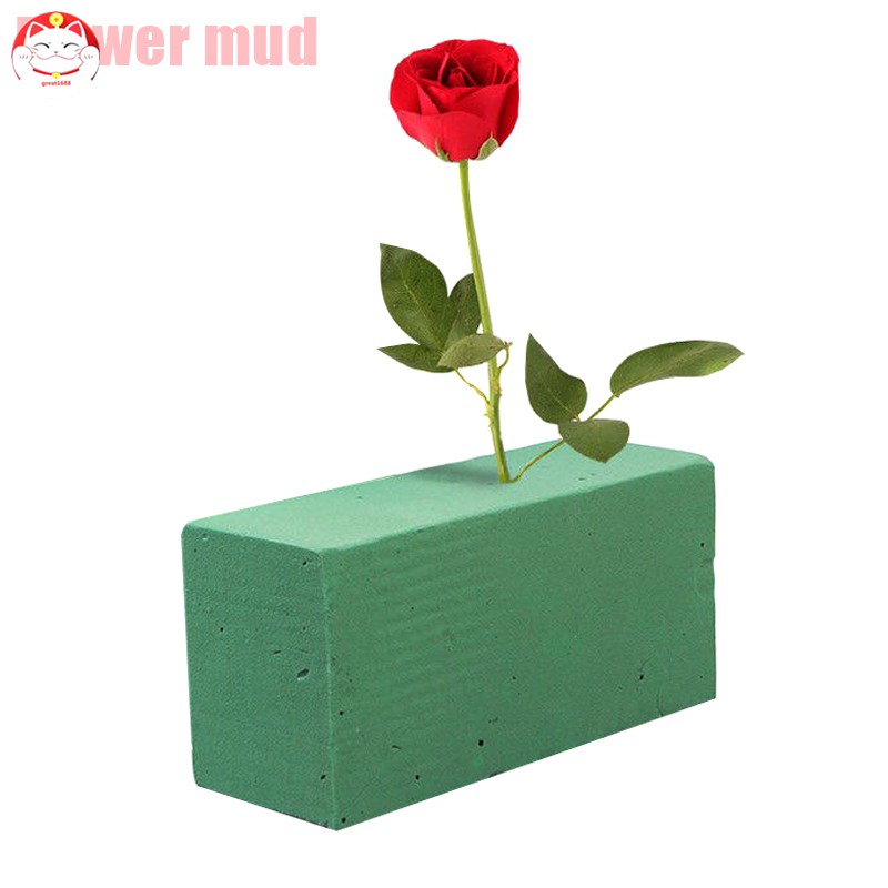 Miếng bọt xốp dùng cắm hoa kích thước 23 x 11 x 7cm màu trơn tiện dụng