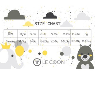 [LECOON] BỘ CỘC TAY BÈO CHO BÉ GÁI