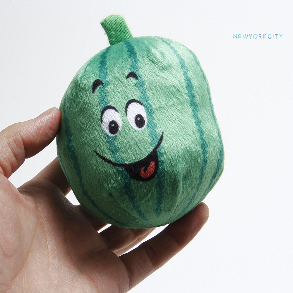 Đồ Chơi Nhồi Bông Hình Kẹo Mút/Thỏ/Dâu Tây Ngộ Nghĩnh Hỗ Trợ Tương Tác Thú Cưng