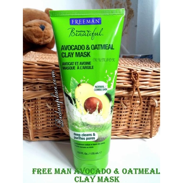 Mặt nạ bơ đất sét Freeman Avocado Oatmeal Clay Mask