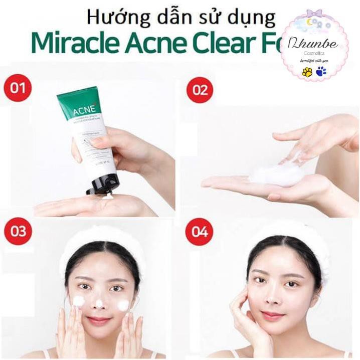 [Mua1 tặng 1] sữa rửa mặt dạng bọt Some by mi AHA-BHA-PHA 30 Days Miracle acne clear foam