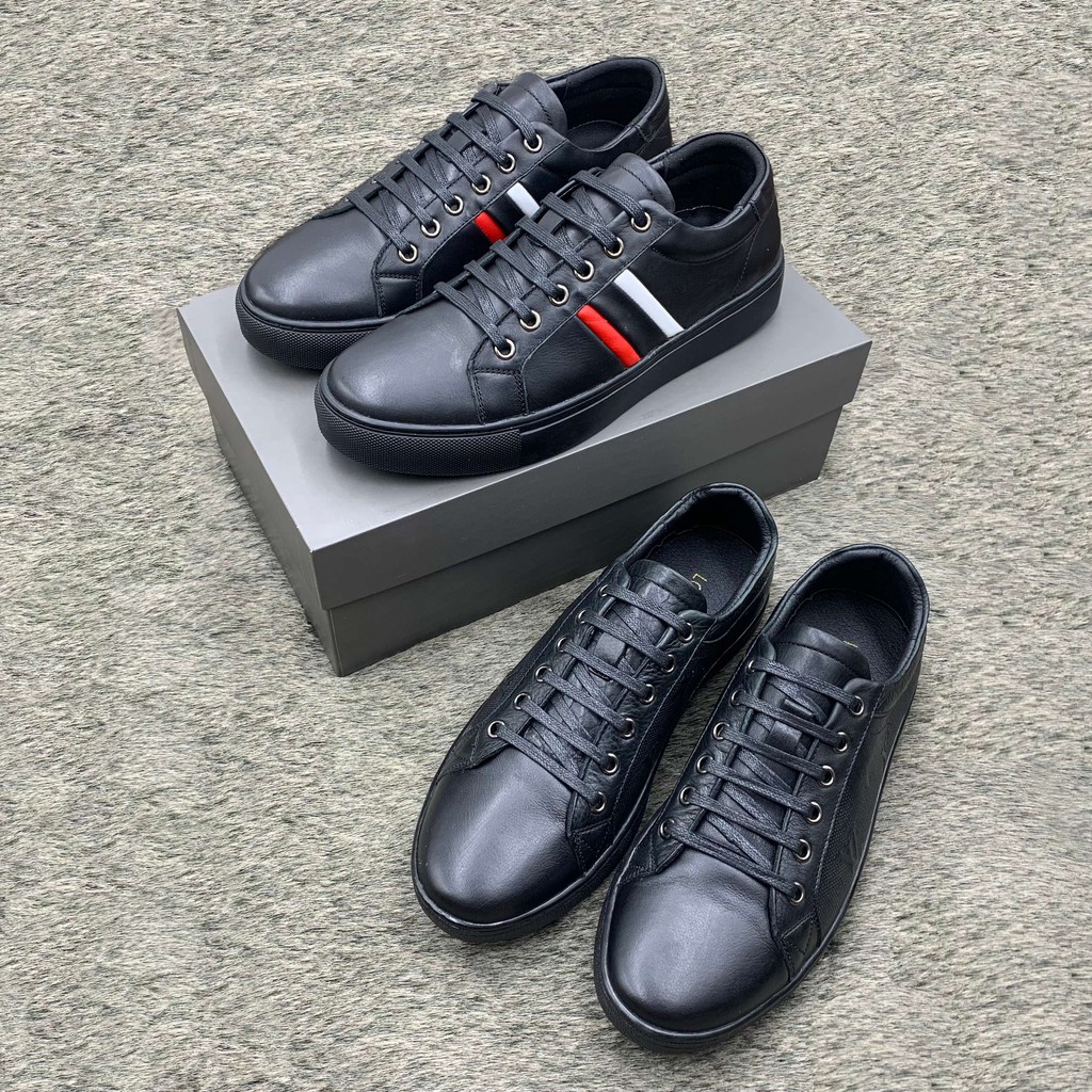 Giầy thể thao nam/sneaker da bò thật thiết kế thời trang nam tính