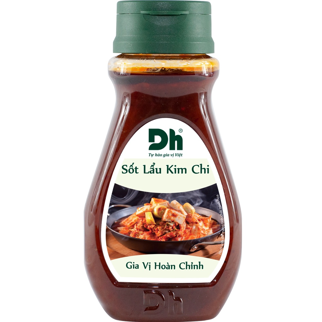 Sốt lẩu kim chi Dh Foods gia vị hoàn chỉnh làm nước dùng lẩu kim chi sẵn thành phần tự nhiên lọ 200gr