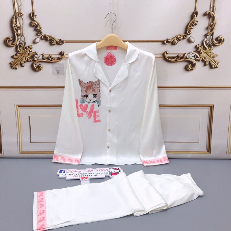 (50 mẫu HOT ) Bộ Mặc Nhà Tay Dài Thiết Kế LatinPyjama Lụa dài tay cao cấp cực sang(Mềm Mịn Mát)