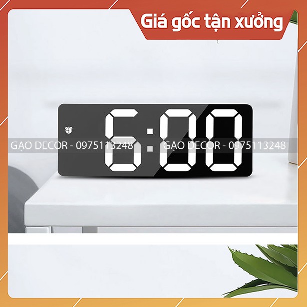 [Gạo Decor] - Đồng Hồ LED để bàn - Đồng hồ LED đa chức năng