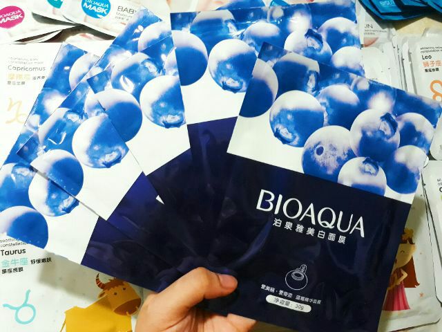 mặt nạ mask Việt Quất Quốc nội địa Trung Bioaqua | Thế Giới Skin Care