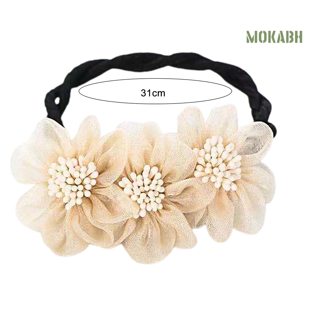 Kẹp Tóc Chiffon Hình Hoa Đơn Giản Thanh Lịch Dễ Phối Đồ