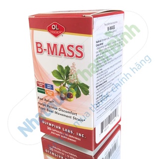 B Mass hộp 30 viên hỗ trợ giảm triệu chứng của trĩ