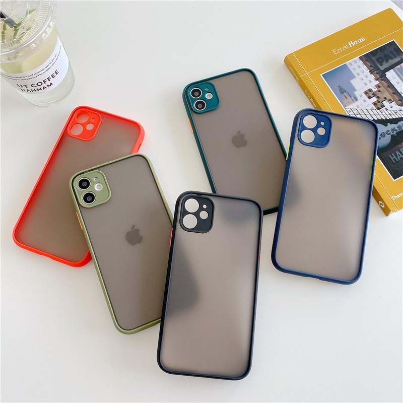 Ốp iphone, ốp lưng điện thoại ip bảo vệ camera nhám mờ nhựa cứg 6/6s/6plus/6splus/7/8/7plus/8plus/x/xs/xsmax/11/11promax