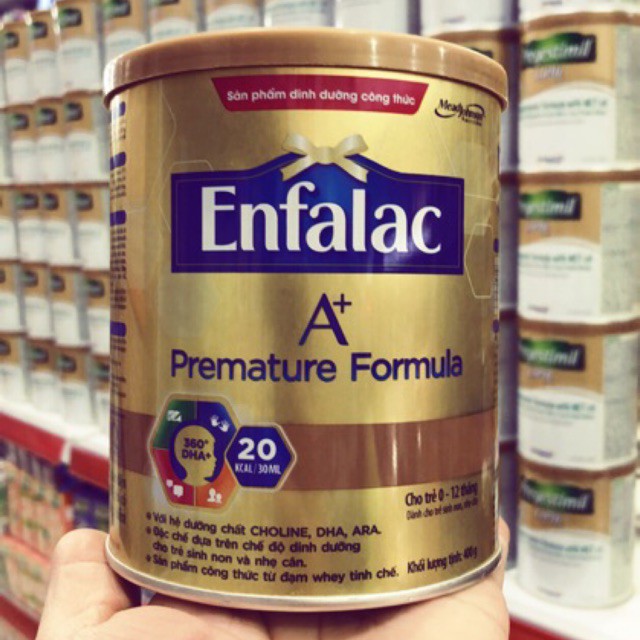 Sữa Bột Enfalac A+ Premature Formula Hộp 400g