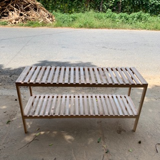 Kệ gỗ 2 tầng / 120cm x 40cm cao 60cm