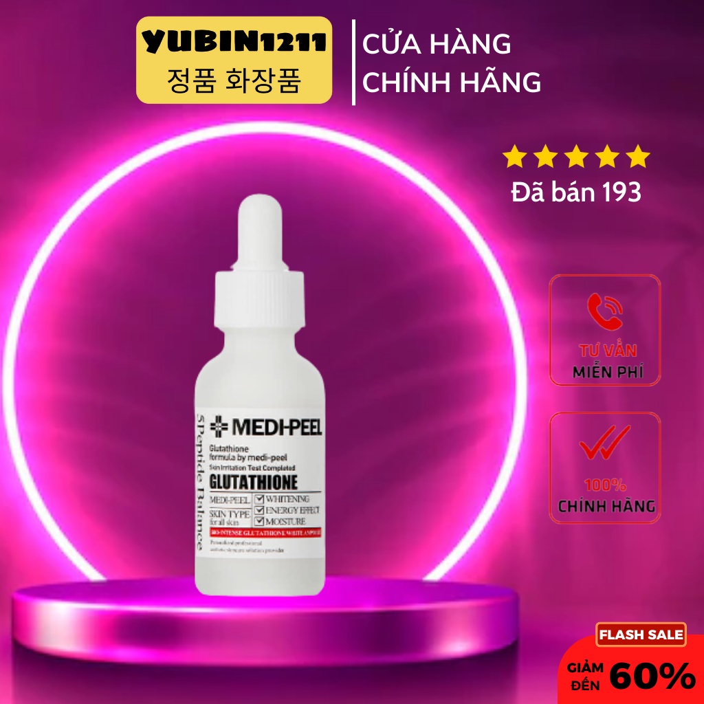 Serum Dưỡng Trắng Medi Peel Glutathione 600 White Ampoule