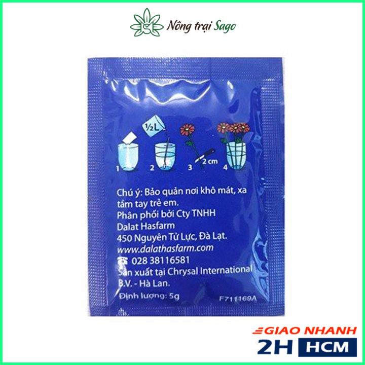 Dưỡng Hoa Lâu Tàn Chrysal - Giúp Hoa Cắm Bình Tươi Lâu Hơn (gói 5 gram)