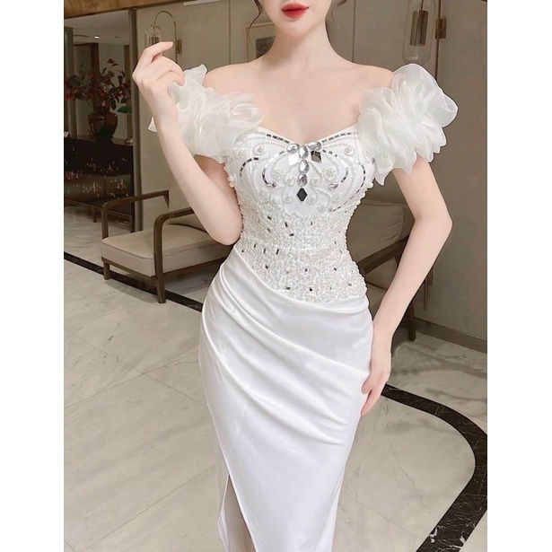 SIZE>65KG ĐẦM BẸT VAI NHÚNG PHỒNG KẾT ĐÁ GƯƠNG