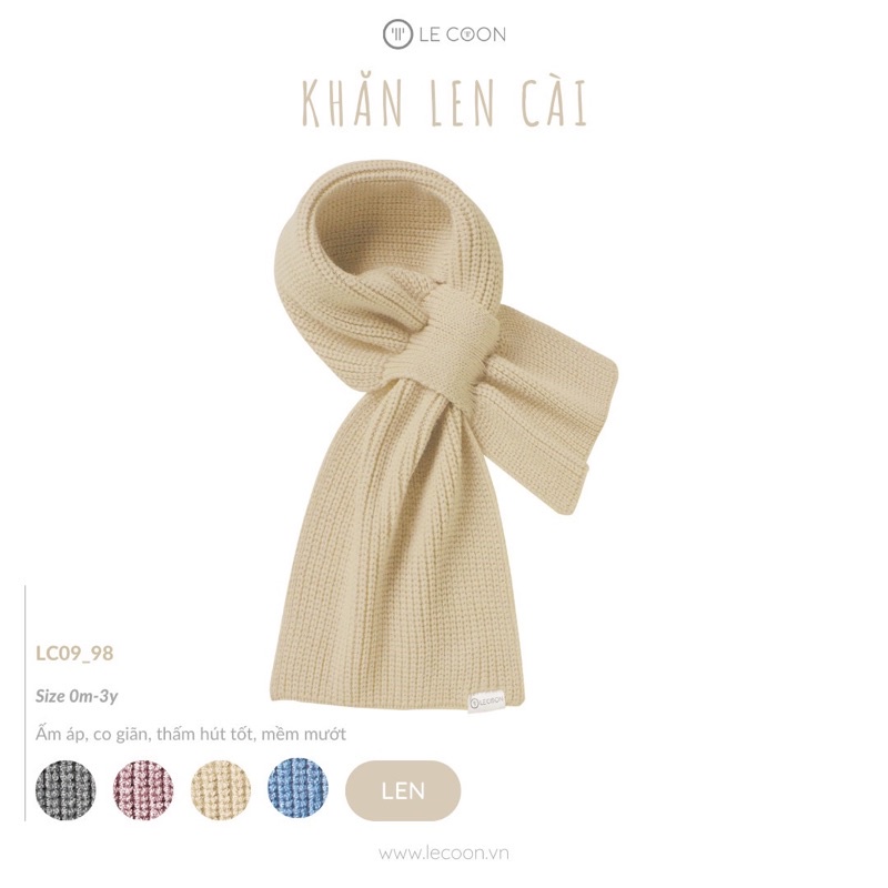 Le coon - Khăn len cài LC0998