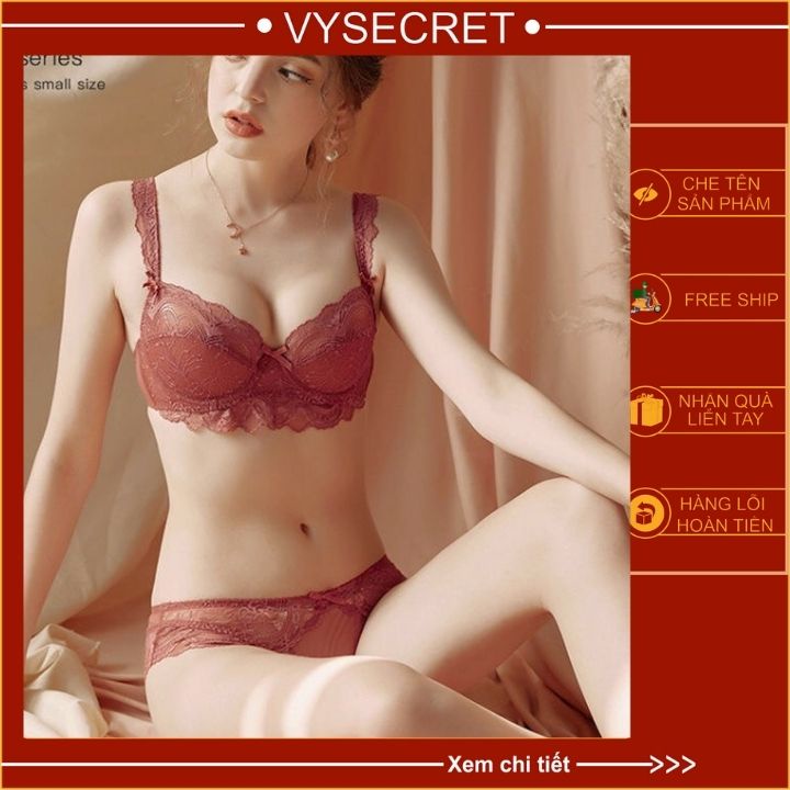 BỘ LÓT ⚡ SIÊU ĐẸP⚡ ⚡ FEESHIP ⚡ Mand ren hoa nhí có gọng ko mút.thoáng mát và phom siêu siêu dẹp.