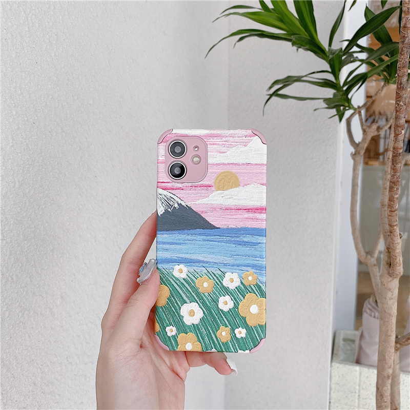 Ốp Lưng Da In Hình Đáng Yêu Cho Iphone 12 Pro Max Ip11 Pro Max 7 8 Plus Se | BigBuy360 - bigbuy360.vn