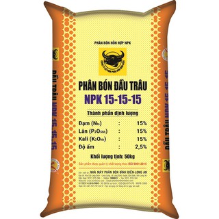 Phân bón NPK đầu trâu 15 - 15- 15 (gói 1kg)