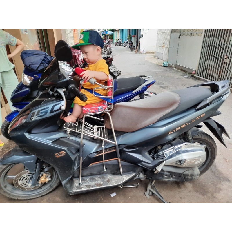 Ghế Ngồi Xe Máy Cho Bé Dành Cho Xe AB - PCX (Ghế 4 Chân Có Dựa)