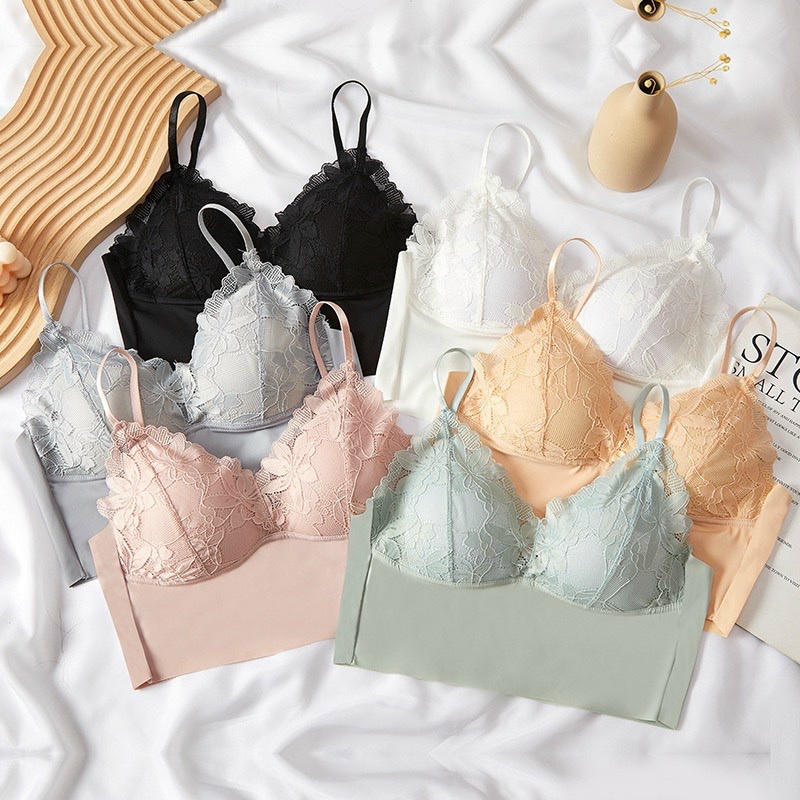 Áo Ngực 2 Dây Eva Bra Cotton Có Đệm Nâng Ngực Tôn Dáng Nhẹ Nhàng Sexy GB8842