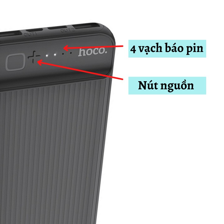 Sạc Dự Phòng Hoco J52 Pin Sạc Dự Phòng 10000mah Cho Iphone Samsung Oppo Giá Rẻ Nhỏ Gọn D'HUNA