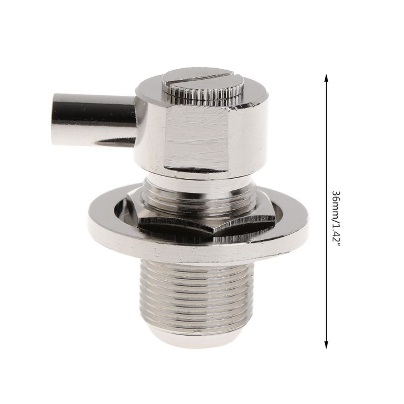 Đầu Nối Dây Cáp Đồng Trục SO239 UHF Cái Góc Phải Cho RG58 RG142 LMR195 Coaxial