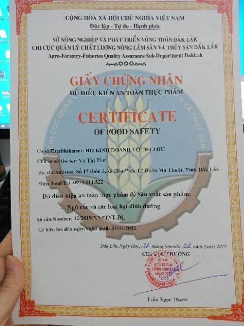 500gr ngũ cốc không đường giảm cân