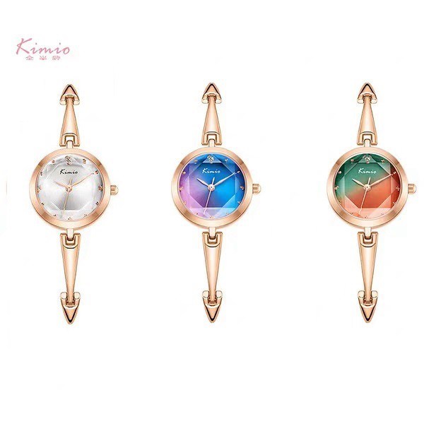 Đồng hồ nữ Kimio 6406 dạng lắc dây rút tinh tế điệu đà sang trọng
