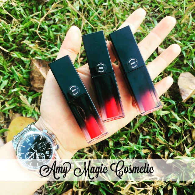 (ẢNH THẬT) Son kem matte handmade cao cấp AMY (tặng kèm dưỡng môi)
