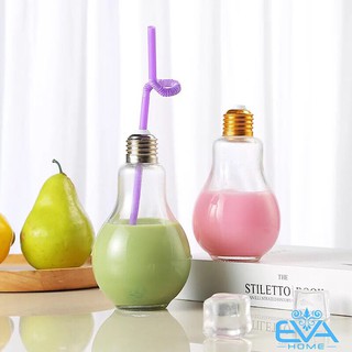 Bình Thuỷ Tinh Kiểu Dáng Bóng Đèn Dây tóc 400 ml