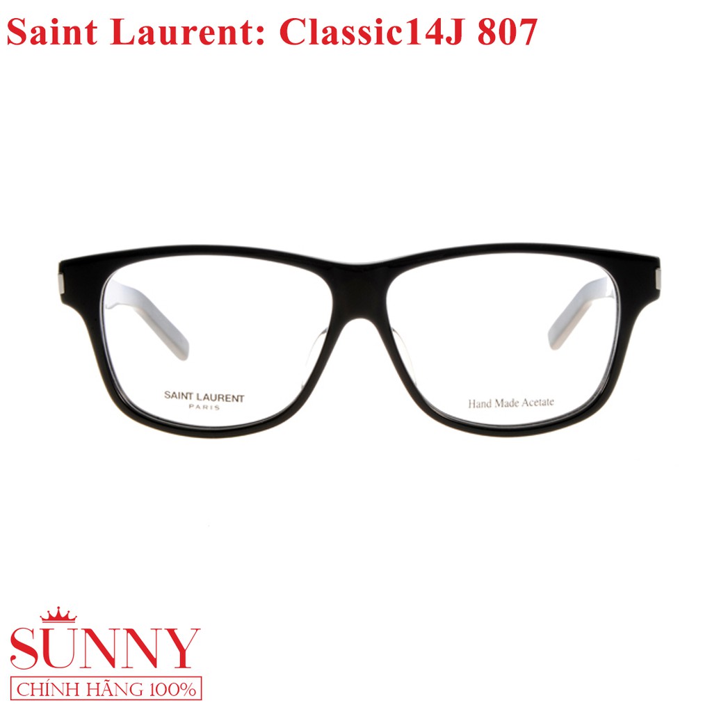 Gọng kính nam nữ thời trang Saint Laurent Classic14J chính hãng, bảo hành toàn quốc