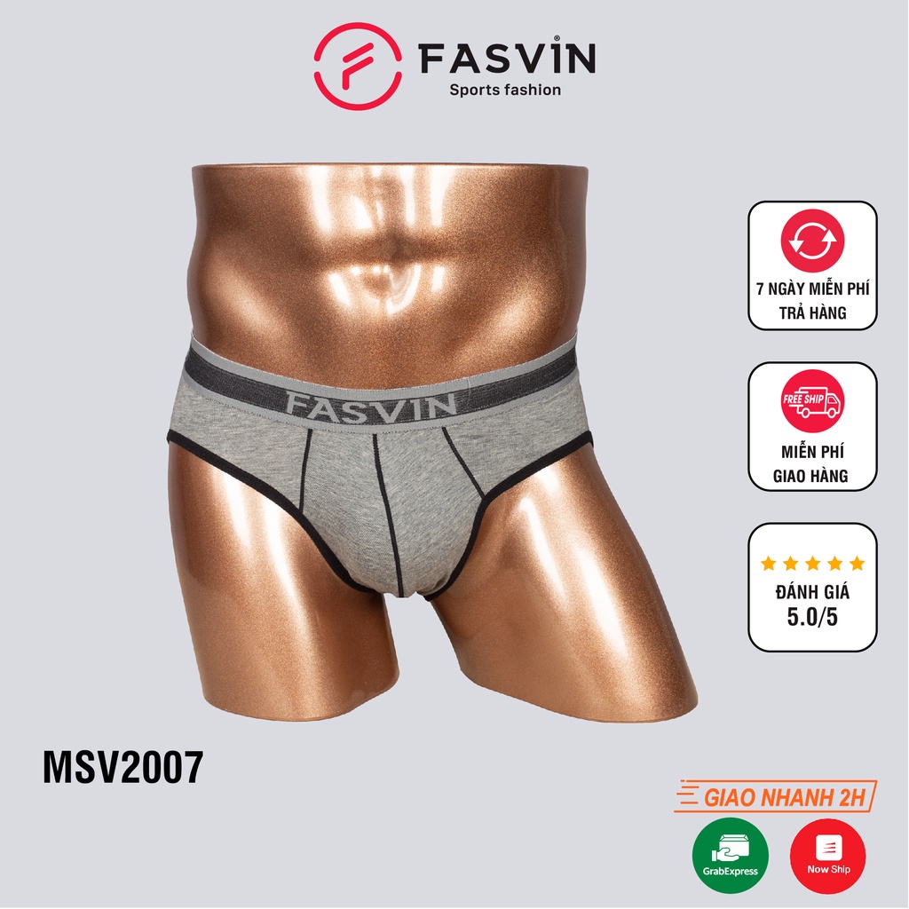 Quần lót nam fasvin MSV07.HN vải cotton chun dày dặn mềm mại co giãn dễ chịu