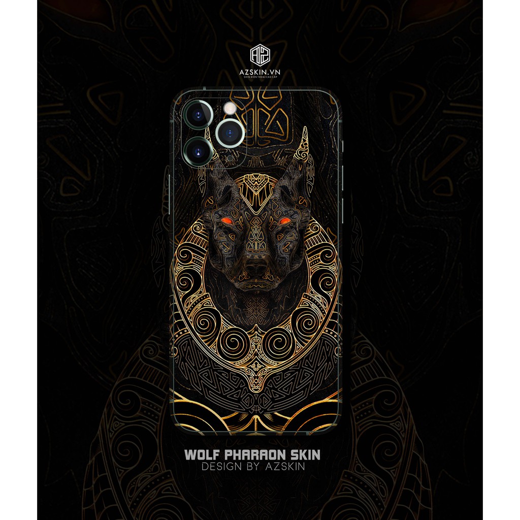 Dán Skin WOLF PHARAON Cho IPhone | Skin IPhone 5 Lớp Chất Liệu Cao Cấp Chống Xước, Chống Thấm, Chống Bay Màu...