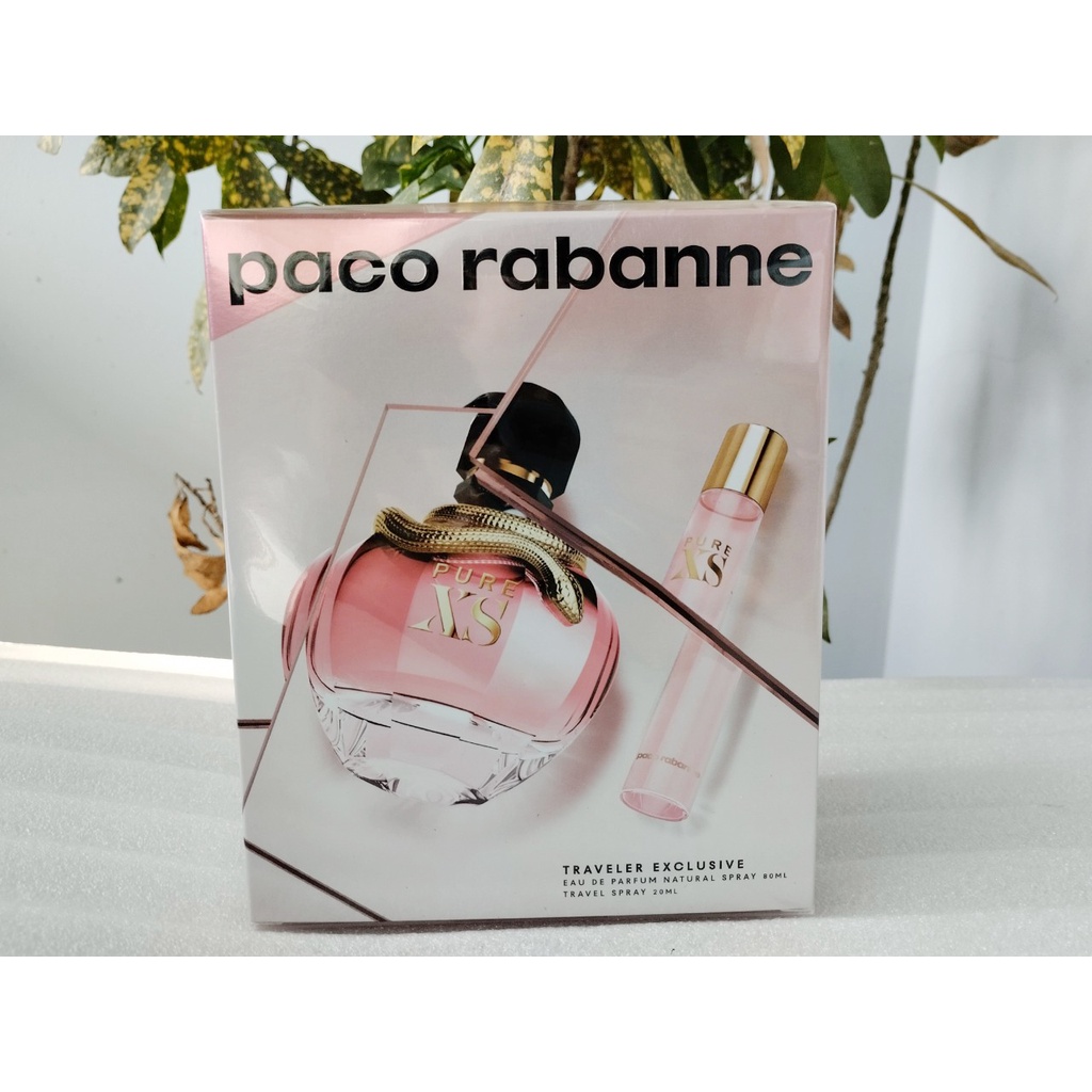 Nước Hoa Paco Rabanne Pure XS For Her Set 2 chai 80ml &amp; 20ml