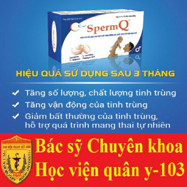 SpermQ - Hỗ trợ điều trị vô sinh ở nam giới 🔥Chính Hãng🔥