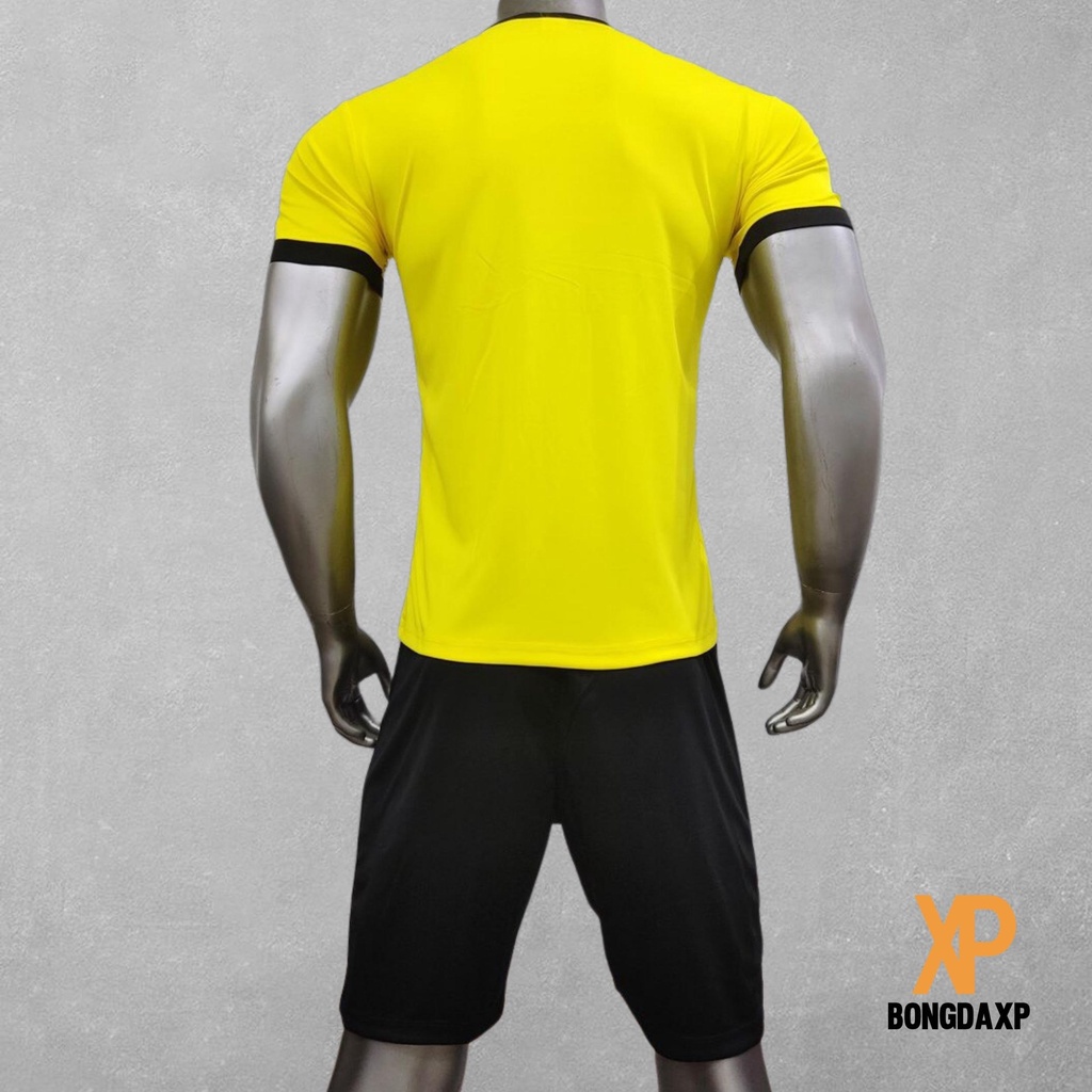 Quần áo bóng đá, đồ đá banh CLB Dortmund Vàng Mới Vải thun lạnh cao cấp