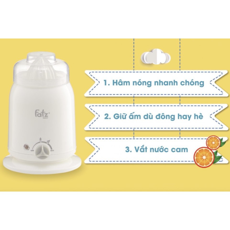Máy hâm sữa và thức ăn siêu tốc 3 chức năng FATZ Fatzbaby - Mono 1 FB3003SL