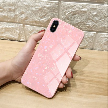 Ốp Lưng Mặt Kính Cẩm Thạch Cho Các Dòng iPhone XS Max, iPhone X/XS - Mặt Kính Cường Lực San Trọng