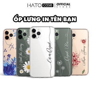 Ốp Lưng In Tên Theo Yêu Cầu Cho iPhone Samsung Oppo Realme Vivo Xiaomi Huawei