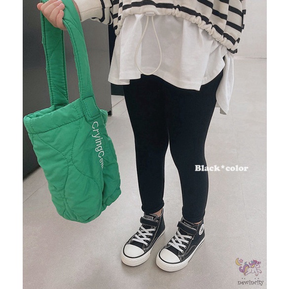 Quần Legging Tập Yoga Lưng Thun Co Giãn In Họa Tiết Sọc Ngang Phong Cách Hàn Quốc Cho Bé Gái